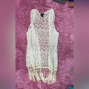 Western tassel vest, size M, universal threads